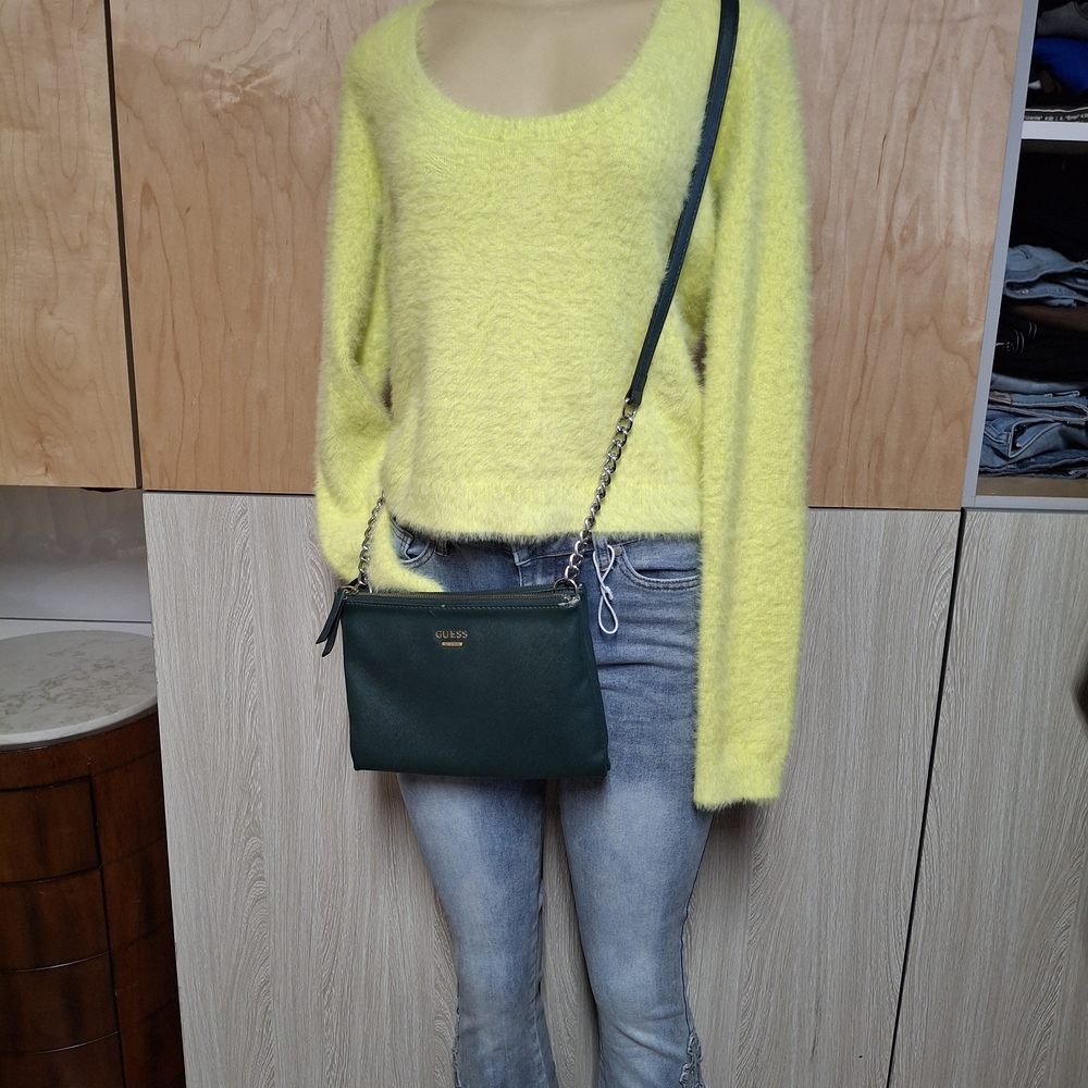 💋H&M Green Crew Neck Sweater Soft Knit Relaxed Fit💋 - Picture 5 of 6